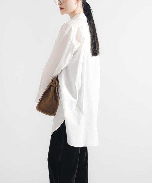 セール】シルクコットンロングシャツ（シャツ/ブラウス）｜URBAN