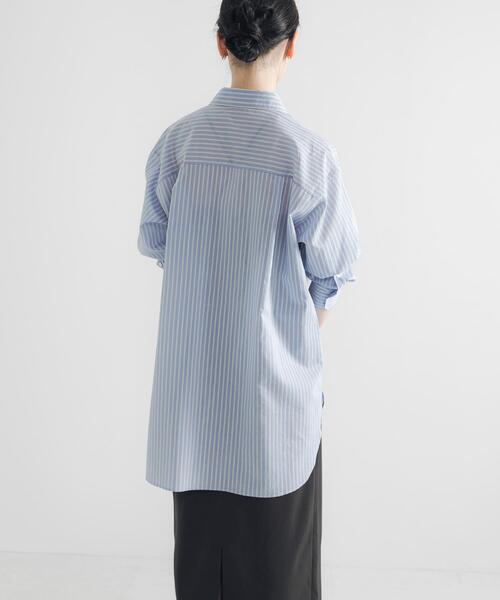 セール】シルクコットンロングシャツ（シャツ/ブラウス）｜URBAN