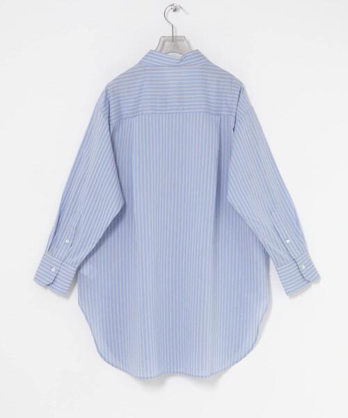 URBAN RESEARCH（アーバンリサーチ）の「シルクコットンロングシャツ（シャツ/ブラウス・レディース・オフホワイト/ストライプ・FREE）」の13枚目の写真