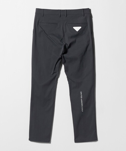UNITED ARROWS GOLF パンツ ブラック L セール】メンズ ツイル スリム テーパード スラックス 撥水 ヨコ