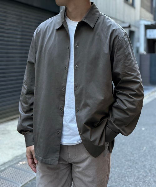 ikka(イッカ)の「GOKU楽AIRシャウター(シャツ/ブラウス・メンズ・ネイビー/スモークグレー・M/L/XL/S)」の2枚目の写真