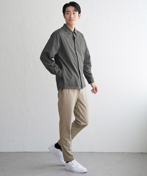 ikka(イッカ)の「GOKU楽AIRシャウター(シャツ/ブラウス・メンズ・ネイビー/スモークグレー・M/L/XL/S)」の10枚目の写真