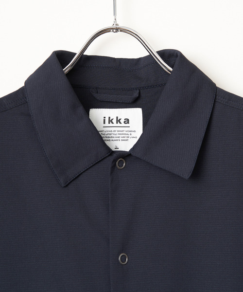 ikka(イッカ)の「GOKU楽AIRシャウター(シャツ/ブラウス・メンズ・ネイビー/スモークグレー・M/L/XL/S)」の18枚目の写真