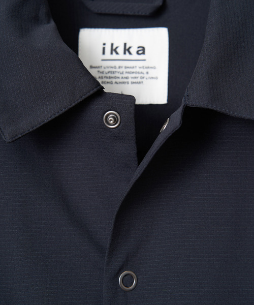 ikka(イッカ)の「GOKU楽AIRシャウター(シャツ/ブラウス・メンズ・ネイビー/スモークグレー・M/L/XL/S)」の11枚目の写真