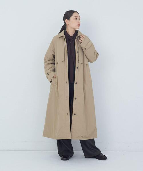 セール】【12月ベストセラーブランド内1位】トレンチ風ナイロン中綿
