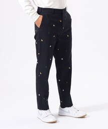 BEAMS GOLF | ORANGE LABEL / エンブロイダリー刺繍 ロゴ総柄 パンツ(チノパンツ)