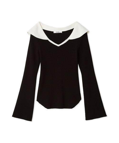 オフショル衿ニットプルオーバー（ニット/セーター）｜SNIDEL