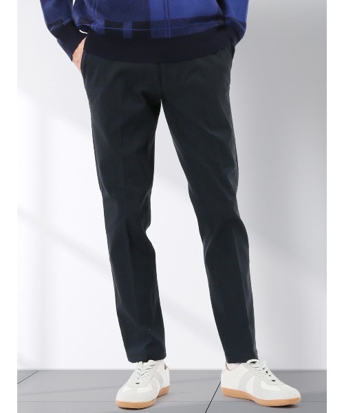 TAKA-Q（タカキュー）の「【裏起毛 ストレッチ】タカキュー トラウザーパンツ ピンヘッド（チノパンツ・メンズ・ネイビー/ダークウッド・2S/3L/X-LARGE/S/LARGE/MEDIUM）」の2枚目の写真