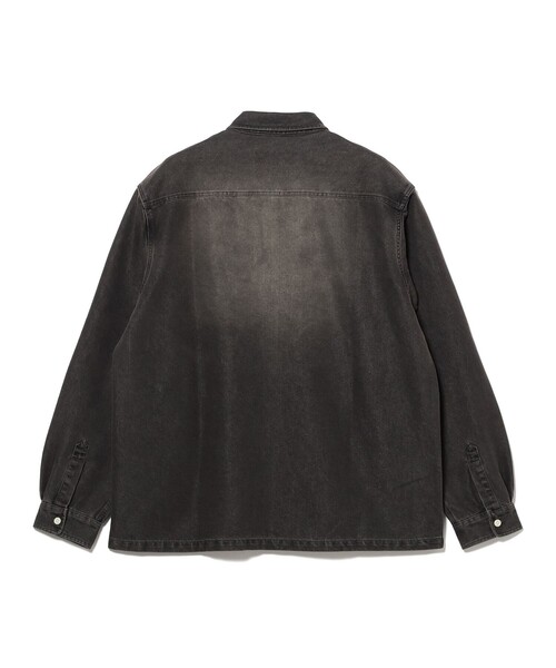 BEAMS HEART(ビームスハート)の「GMS フェード デニム カバーオールシャツ【ユニセックス】(シャツ/ブラウス・メンズ・ブラウン/ブラック・LARGE/MEDIUM/SMALL)」の5枚目の写真