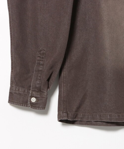 BEAMS HEART(ビームスハート)の「GMS フェード デニム カバーオールシャツ【ユニセックス】(シャツ/ブラウス・メンズ・ブラウン/ブラック・LARGE/MEDIUM/SMALL)」の15枚目の写真