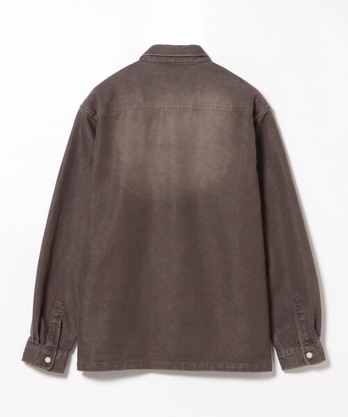 BEAMS HEART(ビームスハート)の「GMS フェード デニム カバーオールシャツ【ユニセックス】(シャツ/ブラウス・メンズ・ブラウン/ブラック・LARGE/MEDIUM/SMALL)」の4枚目の写真