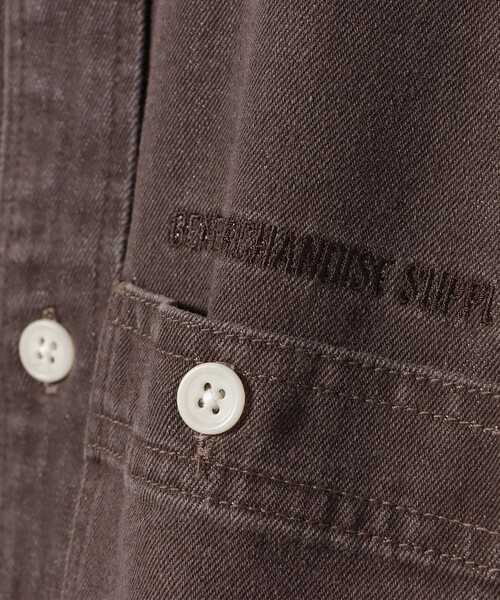 BEAMS HEART(ビームスハート)の「GMS フェード デニム カバーオールシャツ【ユニセックス】(シャツ/ブラウス・メンズ・ブラウン/ブラック・LARGE/MEDIUM/SMALL)」の17枚目の写真