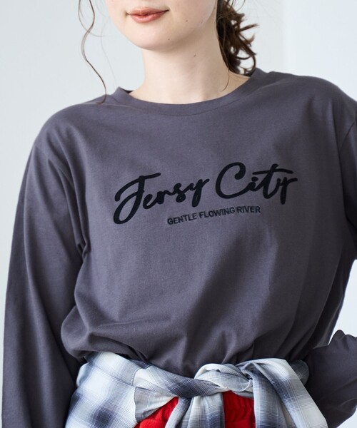 coen（コーエン）の「ロゴアソート長袖Tシャツ（Tシャツ/カットソー・レディース・オフホワイト/その他1/ベージュ/ダークグレー・L/M）」の11枚目の写真