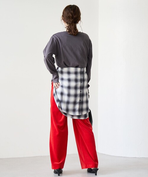 coen（コーエン）の「ロゴアソート長袖Tシャツ（Tシャツ/カットソー・レディース・オフホワイト/その他1/ベージュ/ダークグレー・L/M）」の13枚目の写真