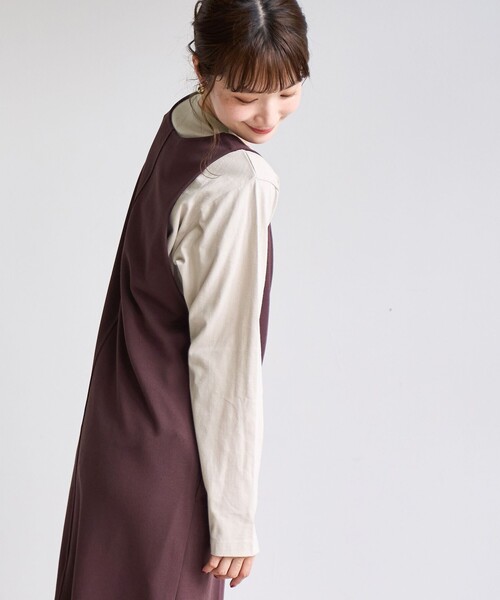 coen（コーエン）の「ロゴアソート長袖Tシャツ（Tシャツ/カットソー・レディース・オフホワイト/その他1/ベージュ/ダークグレー・L/M）」の14枚目の写真