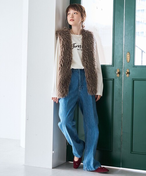 coen（コーエン）の「ロゴアソート長袖Tシャツ（Tシャツ/カットソー・レディース・オフホワイト/その他1/ベージュ/ダークグレー・L/M）」の20枚目の写真