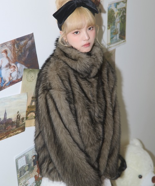 セール】ミックスカラーフェイクファーブルゾン（ブルゾン）｜MSGirl