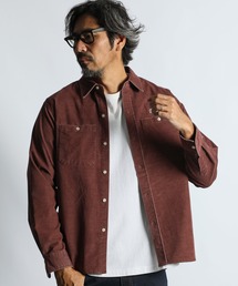 The DUFFER of ST.GEORGE | SULFUR DYE CORDUROY SHIRT：硫化染め ストレッチ コーデュロイシャツ(シャツ/ブラウス)