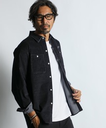 The DUFFER of ST.GEORGE（ザダファーオブセントジョージ）の「SULFUR DYE CORDUROY SHIRT：硫化染め ストレッチ コーデュロイシャツ（シャツ/ブラウス・メンズ）」