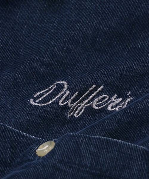 The DUFFER of ST.GEORGE（ザダファーオブセントジョージ）の「SULFUR DYE CORDUROY SHIRT：硫化染め ストレッチ コーデュロイシャツ（シャツ/ブラウス・メンズ・ネイビー/ブラウン/ブルーグリーン/ブラック・X-LARGE/LARGE/MEDIUM/SMALL）」の6枚目の写真