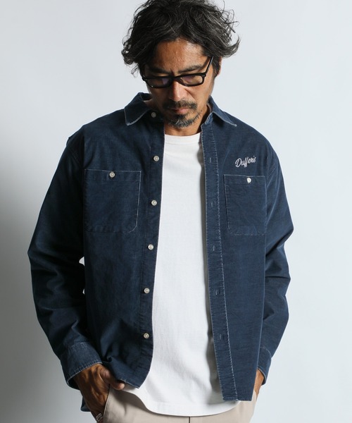 SULFUR DYE CORDUROY SHIRT：硫化染め ストレッチ コーデュロイシャツ