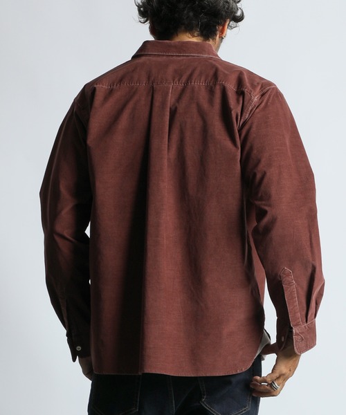 SULFUR DYE CORDUROY SHIRT：硫化染め ストレッチ コーデュロイシャツ