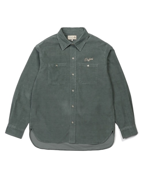 SULFUR DYE CORDUROY SHIRT：硫化染め ストレッチ コーデュロイシャツ