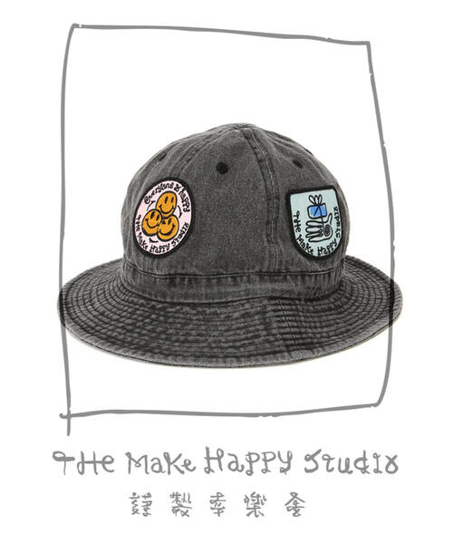 The Make Happy Studio(ザメイクハッピーストゥディオ)の「The Make Happy Studio/ザメイクハッピーストゥディオ/IRON PATCH HAT(キャップ・メンズ・ブラック・F)」の12枚目の写真