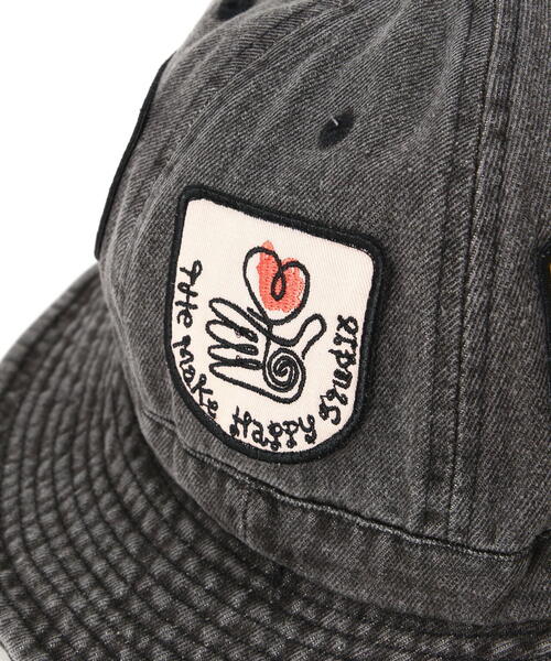 The Make Happy Studio(ザメイクハッピーストゥディオ)の「The Make Happy Studio/ザメイクハッピーストゥディオ/IRON PATCH HAT(キャップ・メンズ・ブラック・F)」の8枚目の写真