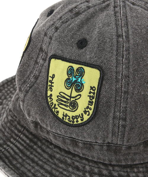 The Make Happy Studio(ザメイクハッピーストゥディオ)の「The Make Happy Studio/ザメイクハッピーストゥディオ/IRON PATCH HAT(キャップ・メンズ・ブラック・F)」の10枚目の写真