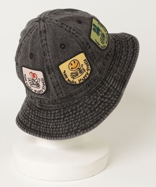 The Make Happy Studio(ザメイクハッピーストゥディオ)の「The Make Happy Studio/ザメイクハッピーストゥディオ/IRON PATCH HAT(キャップ・メンズ・ブラック・F)」の3枚目の写真