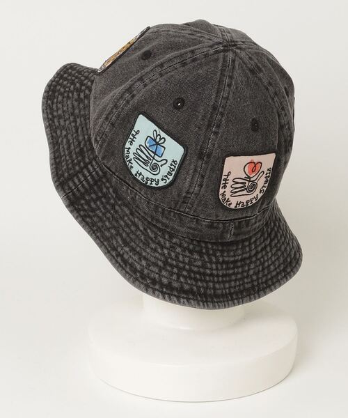 The Make Happy Studio(ザメイクハッピーストゥディオ)の「The Make Happy Studio/ザメイクハッピーストゥディオ/IRON PATCH HAT(キャップ・メンズ・ブラック・F)」の4枚目の写真