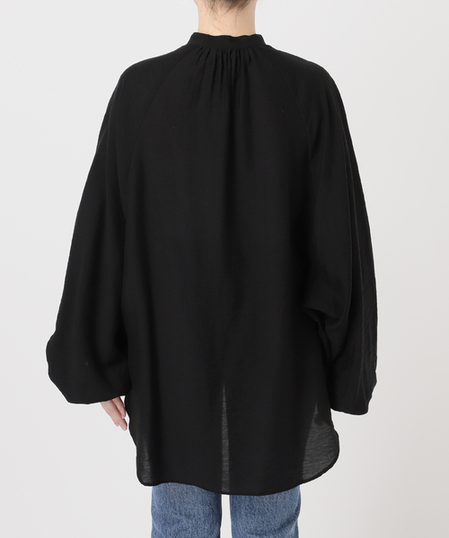 journal standard L'essage（ジャーナルスタンダードレサージュ）の「《SP》シルクレーヨンシアードルマンシャツ（シャツ/ブラウス・レディース・ブラック/ベージュ・FREE）」の9枚目の写真