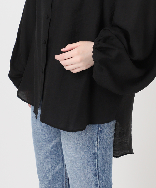 journal standard L'essage（ジャーナルスタンダードレサージュ）の「《SP》シルクレーヨンシアードルマンシャツ（シャツ/ブラウス・レディース・ブラック/ベージュ・FREE）」の11枚目の写真