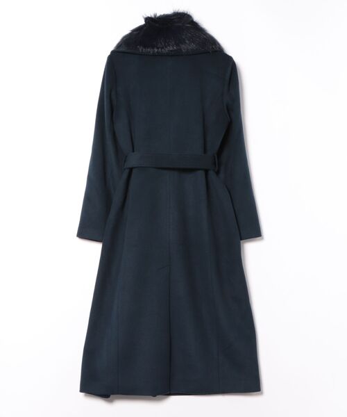 MICHAEL KORS(マイケルコース)の「フォーファー トリム ウールブレンド コート(その他アウター・レディース・ブルー系・M/XXS/S)」の4枚目の写真