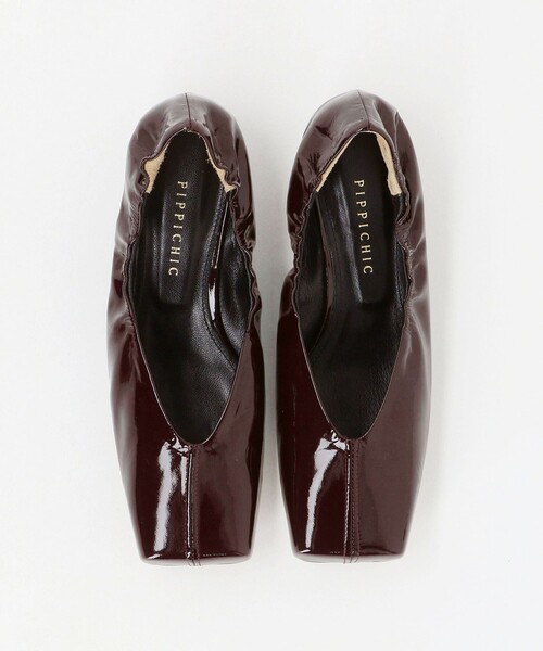 Pippichic(ピッピシック)の「<PIPPICHIC>BUNNY スクエアトゥ パンプス(パンプス・レディース・ワイン・38/36h/37h/35h/36/37)」の2枚目の写真