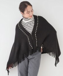 SHOO・LA・RUE | パール調ラインケープ(その他小物)