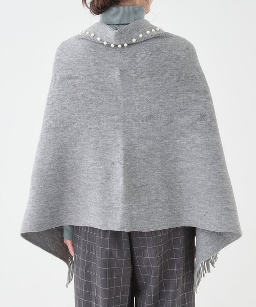 SHOO・LA・RUE（シューラルー）の「パール調ラインケープ（その他小物・レディース・ライトベージュ/ブラック/グレー・00）」の14枚目の写真