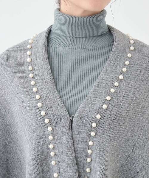 SHOO・LA・RUE（シューラルー）の「パール調ラインケープ（その他小物・レディース・ライトベージュ/ブラック/グレー・00）」の15枚目の写真