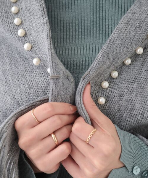 SHOO・LA・RUE（シューラルー）の「パール調ラインケープ（その他小物・レディース・ライトベージュ/ブラック/グレー・00）」の16枚目の写真