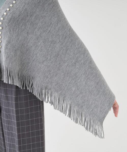 SHOO・LA・RUE（シューラルー）の「パール調ラインケープ（その他小物・レディース・ライトベージュ/ブラック/グレー・00）」の17枚目の写真