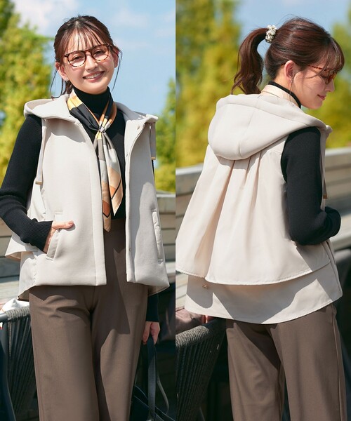 USAGI ONLINE限定 SNIDELフリルスリーブリボンプリントワンピース