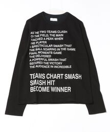 Never mind the XU / Chikashitsu+（ネバーマインド ザ エックスユー / チカシツプラス）の「【nmtc +】logo long sleeve / 【エヌエムティーシープラス】ロゴ長袖Tシャツ（Tシャツ/カットソー・メンズ）」