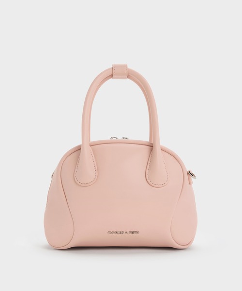 CHARLES & KEITH(チャールズ & キース)の「Nelly ネリ ボウリングバッグ(トートバッグ・レディース・スミクロ/ライトピンク・S)」の17枚目の写真