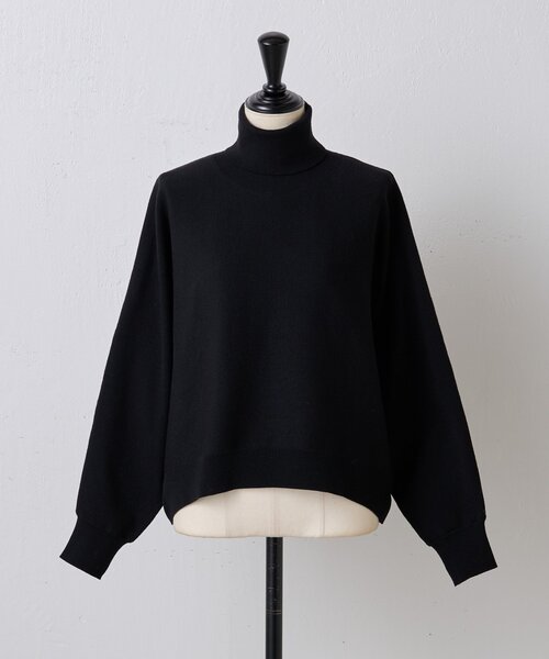 超美品✨BEARDSLEY 裾ゴムドルマンニット　ウール　ブラック BEARDSLEY（ビアズリー）の「ハイネックドルマンニット（ニット