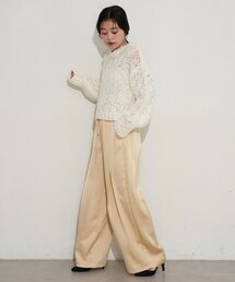 CIAOPANIC TYPY | 【yomo企画】ゆるツヤ垢抜けサテンパンツ(その他パンツ)