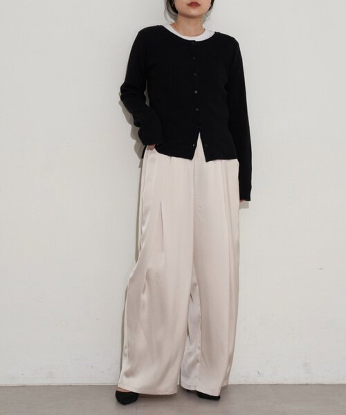 セール】【yomo企画】ゆるツヤ垢抜けサテンパンツ（その他パンツ