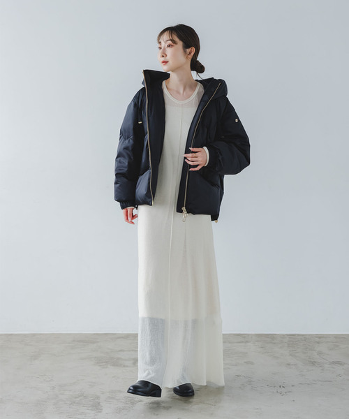 新品 NOBLE 別注ダウン DUNO/デュノ PEGGIE ブラック　Sサイズ 追加・NOBLE別注》DUNO/デュノ PEGGIE(ペギー)（ダウンジャケット