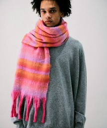 NOISE MAKER | ボーダーボリュームフリンジマフラー(マフラー)