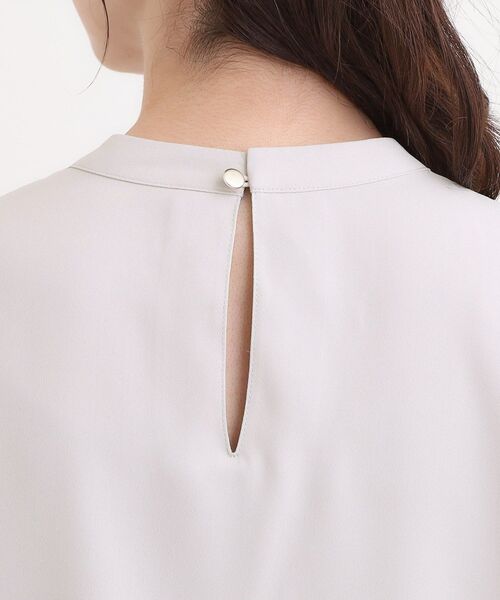 洗濯機可】上品映えする フロントプリーツブラウス（シャツ/ブラウス